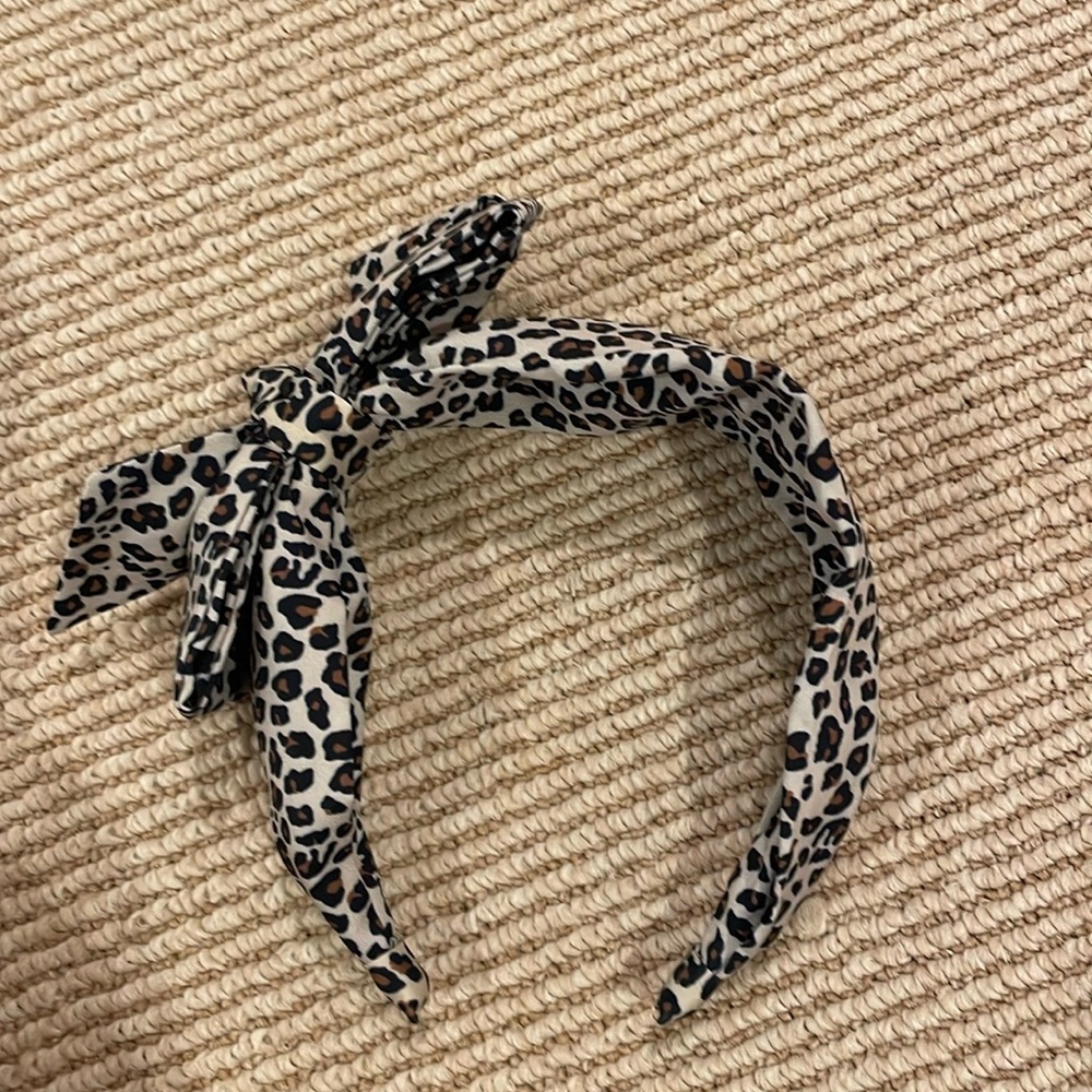 Cheetah print toddler headband
